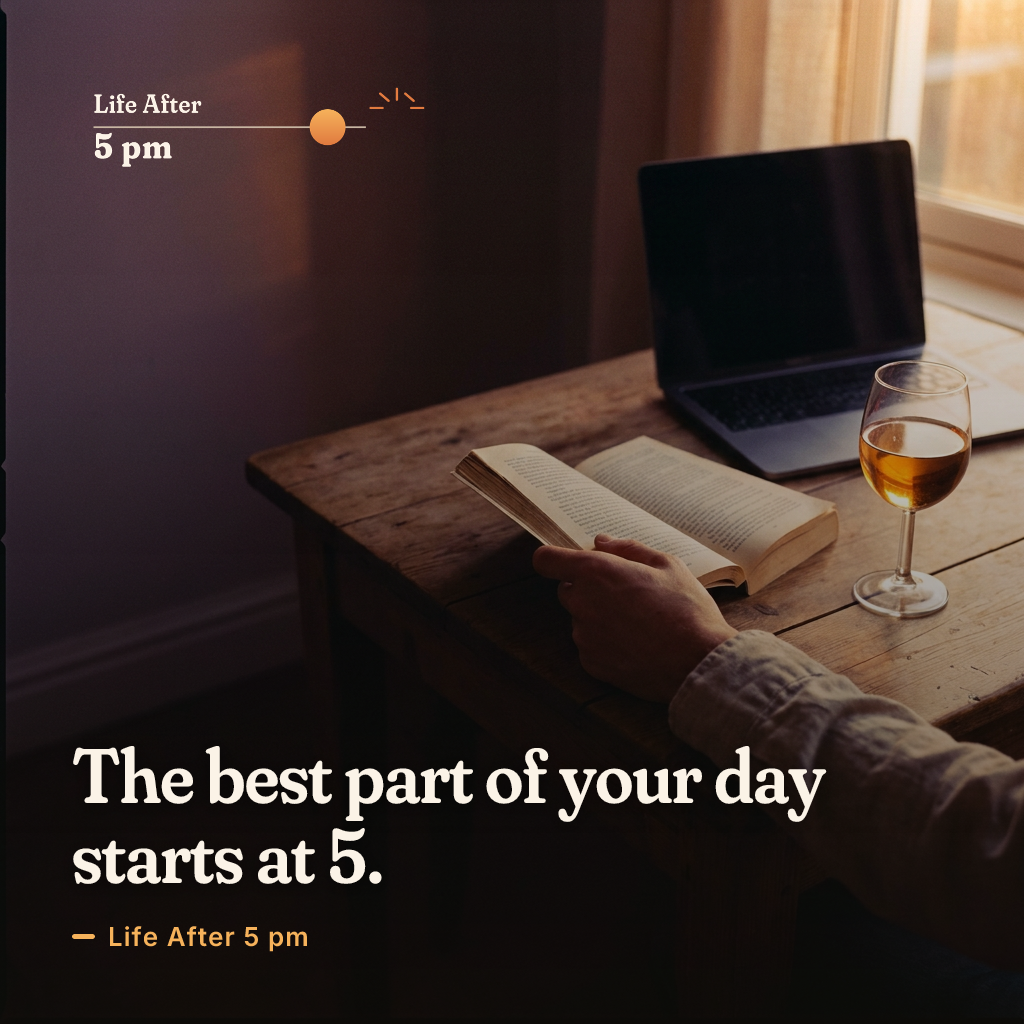 Life After 5 pm advertising creative, 1:1