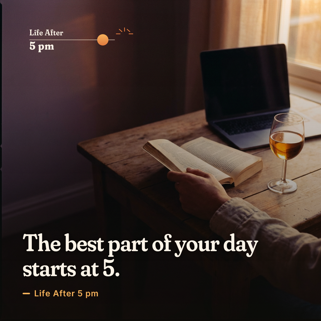 Life After 5 pm social post creative, 1:1
